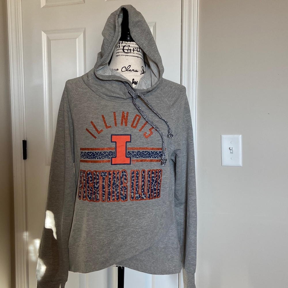 Illinois Fighting Illini Hoodie NWT XL Juniors by Gen 2